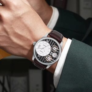 TOMI Men's Gift Box Combination Set Watch Luxury and Simple Business Detachable Strap Quartz Watch Men's Watch Festival Gift - Image 4