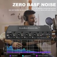 UX44 Audio Interface Sound Card 4-Channel Mixer