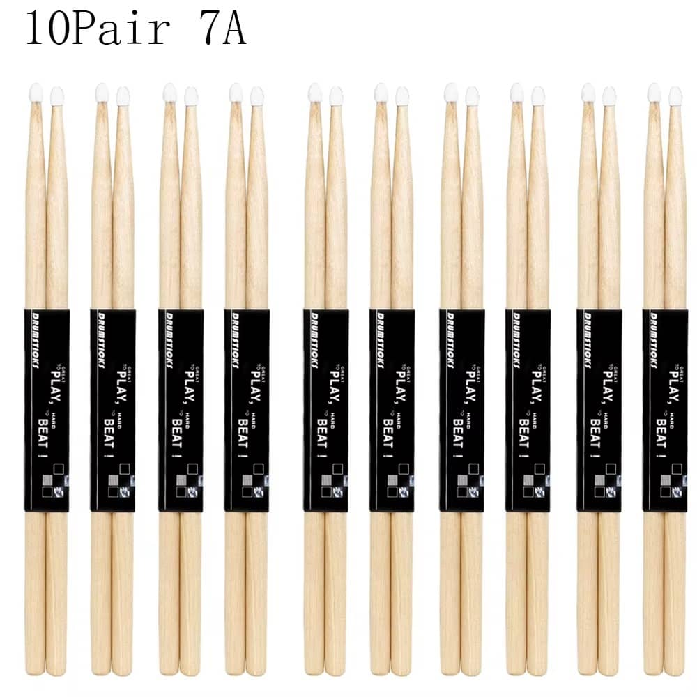 Maple Wood Drum Sticks 5A / 7A Nylon Tip