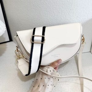 Vintage Saddle Crossbody Bag PU Leather Women's Luxury Design Small Handbag and Purse Ladies Travel Shoulder Messenger Bag Purse - Image 7