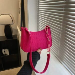 Lady Felt Armpit Design Luxury Tote Released Fashion Ladies Handbag Under Crescent Small Square Bag Lady Felt Armpit Design Luxu - Image 4
