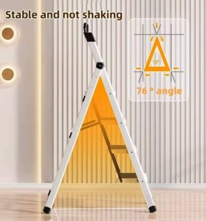 3/4 Steps Folding Ladder Non-slip Household - Image 4