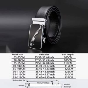 Men Belt Metal Luxury Brand Automatic Buckle Leather High Quality Belts - Image 5