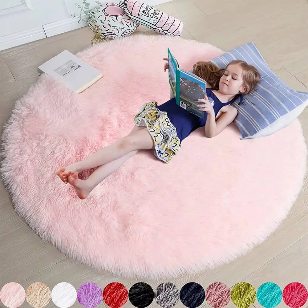 ROUND FLUFFY RUG