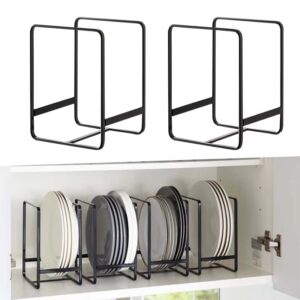 Kitchen Cabinet Plate Storage Countertop Dish Rack Dinner Plate Partition Drain Rack Layered Storage Rack Dish Drying Rack Home - Image 5