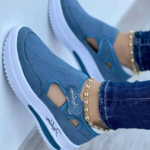 Designer Brand Red Blue Women Sneakers - Image 5