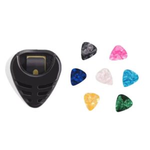7pcs Guitar Pick Celluloid Plectrum Set (Random Color) with Holder - Image 6