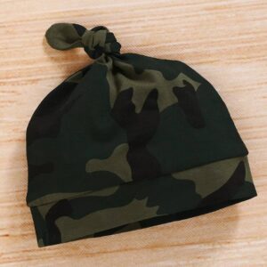 Newborn Baby Boy Summer Clothes Set Letters Short Sleeve Romper +Camouflage Pants+Hat 3pcs Outfits for Toddler Boy 0-18 Months - Image 4