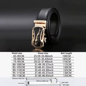 Men Belt Metal Luxury Brand Automatic Buckle Leather High Quality Belts - Image 8
