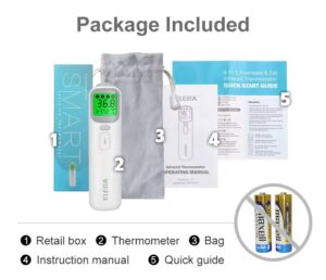 ELERA Baby Thermometer Infrared Digital LCD Body Measurement Forehead Ear Non-Contact Adult Fever IR Children Termometro - Image 3
