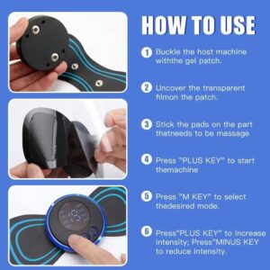 Neck Massager Mini Electric EMS Cervical Back Vertebra Massage Patch - Image 3