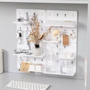 1PC/2PCS/4PCS Wall Perforation-free Plastic Shelving Bathroom Wall Wall Hanging Student Bedroom Dormitory Headboard Hole - Image 7