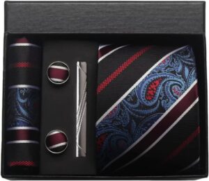 100% Silk Necktie Paisley Floral Mens Tie - Image 7