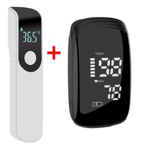 Rechargeable Oximeter Infrared Fever Thermometer Digital LCD Infant Adult Non-contact Laser Body Temperature Ear Thermometer - Image 7