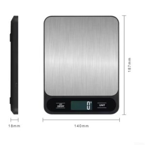 Digital Kitchen Scale 10Kg/1g Weight Scale Usb Food Coffee Scales Smart Electronic Waterproof Digital Scale For Baking and Cook - Image 6