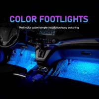 LED Car Interior Ambient Foot Strip Light Kit