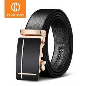 Men Belts Automatic Buckle Belt Genune Leather High Quality Belts For Men Leather Strap Casual Buises for Jeans - Image 3