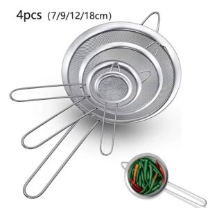 1/3/4Pcs/Set Stainless Steel Wire Fine Mesh Oil Strainer - Image 10