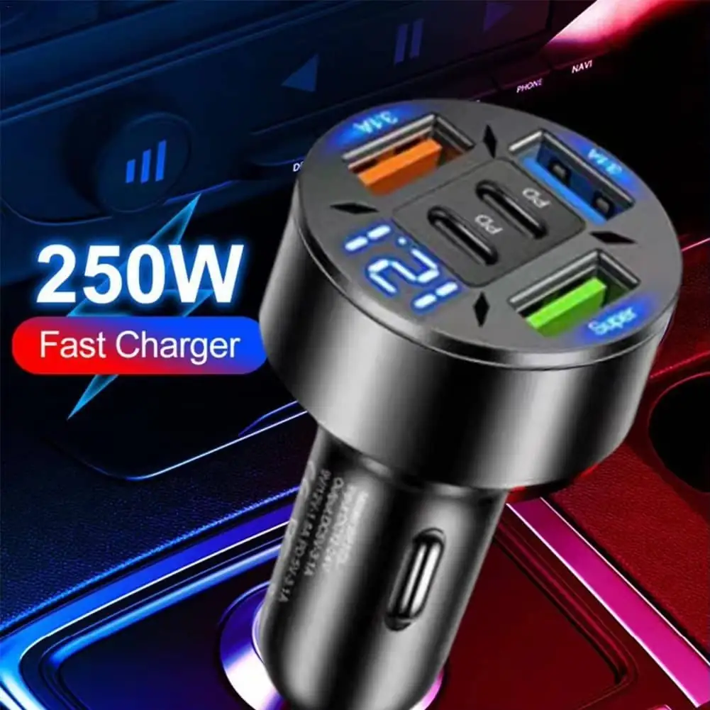 250W 5 PORTS CAR CHARGER