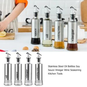 Stainless Steel Oil Bottle No-Drip Dispenser - Image 6