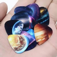 10 Pcs Acoustic Guitar Picks Celluloid Set
