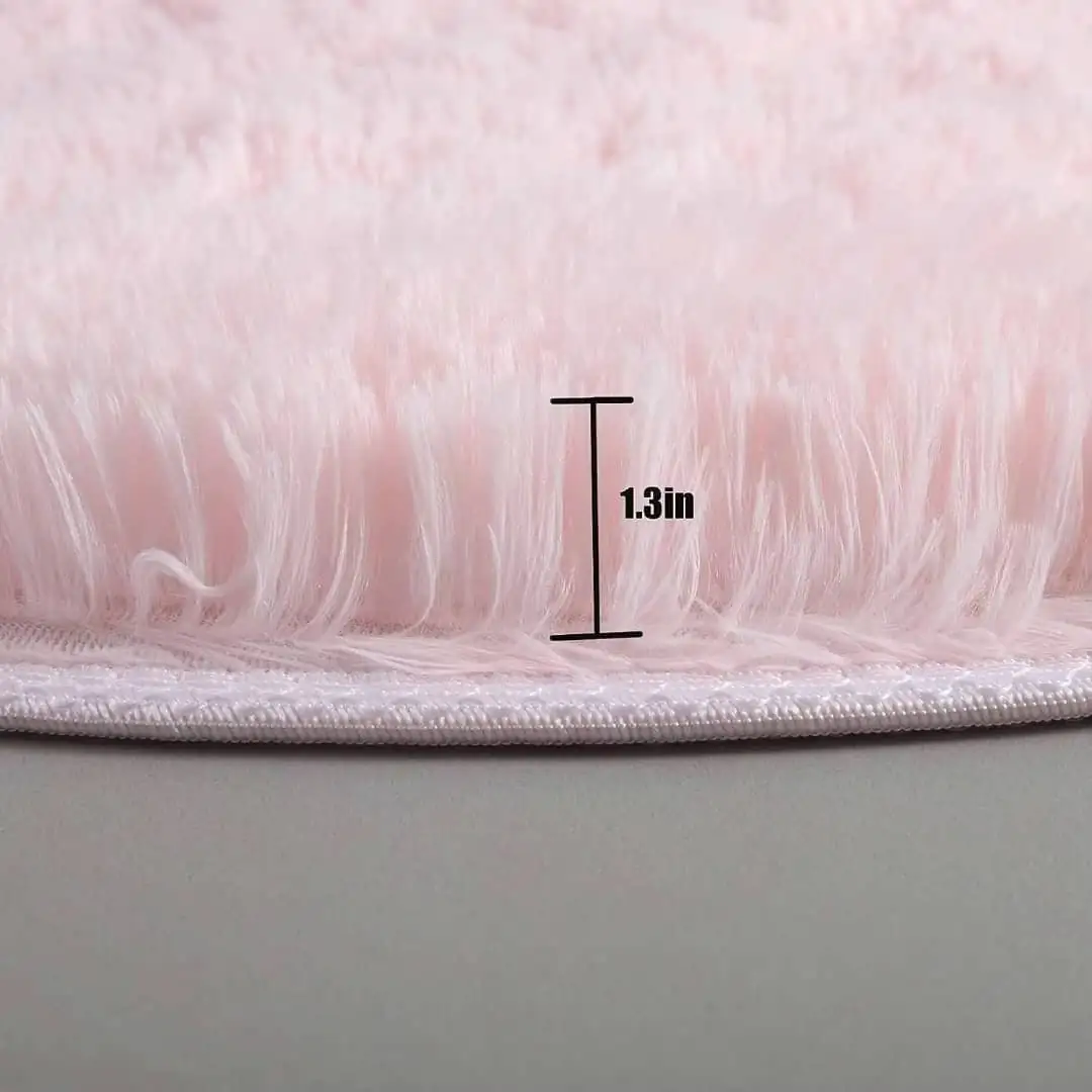 ROUND FLUFFY RUG 10 Round Fluffy Rugs