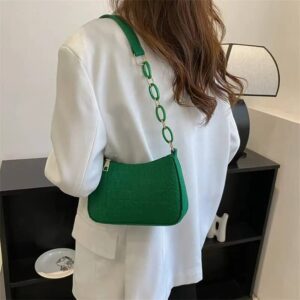 Lady Felt Armpit Design Luxury Tote Released Fashion Ladies Handbag Under Crescent Small Square Bag Lady Felt Armpit Design Luxu - Image 8