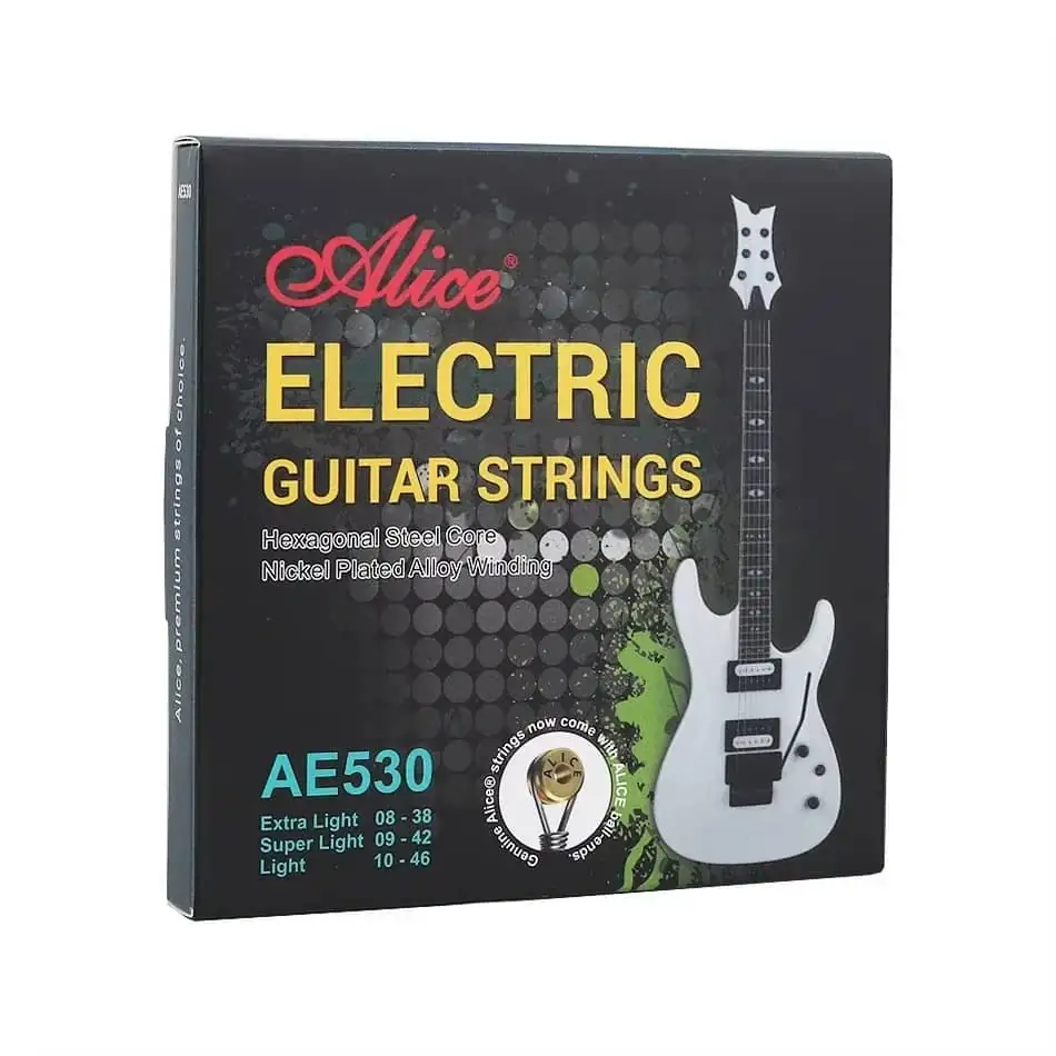 Alice AE530 Electric Guitar Strings 008-038 / 009-042 / 010-046 8 Alice AE530 Electric Guitar Strings 008-038 / 009-042 / 010-046