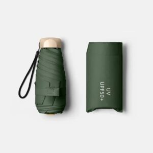 Mini Sun Umbrella Pocket Vinyl Folding Rain Umbrella - Image 5