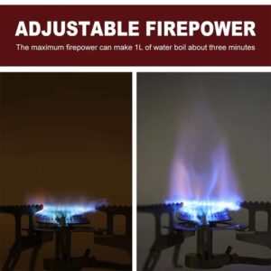 Camping Gas Stove Portable Folding Outdoor Backpacking Stove Tourist Equipment For Cooking Hiking Picnic 3500W - Image 4