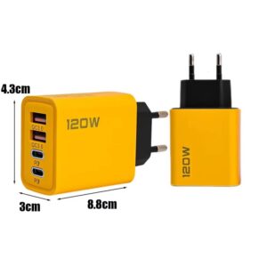 120W Fast Charging 4 Ports Mobile Phone Charger QC3.0 USB Type C Chargers Dual PD Wall Adapter EU/US/UK Plug for iPhone15 Xiaomi - Image 7