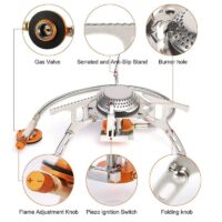 Camping Gas Stove Portable Folding Outdoor Backpacking Stove