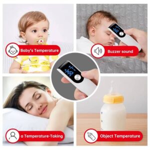 Rechargeable Oximeter Infrared Fever Thermometer Digital LCD Infant Adult Non-contact Laser Body Temperature Ear Thermometer - Image 9