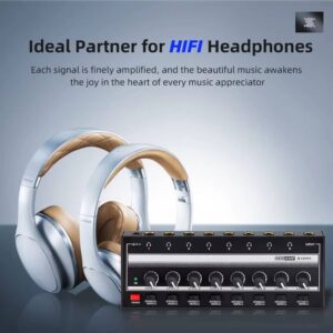 HA800S Mini Headphone Amplifier 8 Channels - Image 3