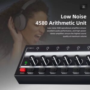 HA800S Mini Headphone Amplifier 8 Channels - Image 2