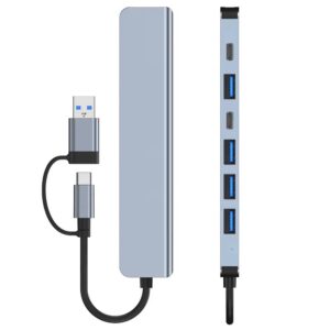 USB C Hub USB Hub 3.0, Aluminum 7 in 1 USB Extender - Image 10