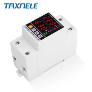 Dual Display 40A/63A 230V Din Rail Adjustable Digital Over Under Voltage Relay Surge Protector - Image 5
