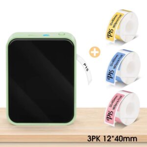 Wireless Bluetooth Label Printer Portable Thermal Printer Similar as D11 D110 D101 Labeling Machine Mini Label Maker P15 Sticker