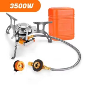 Camping Gas Stove Portable Folding Outdoor Backpacking Stove Tourist Equipment For Cooking Hiking Picnic 3500W - Image 6