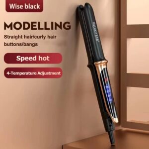 Gears Adjustable Temperature 2in1 Professional Flat Iron Hair Straightener - Image 7