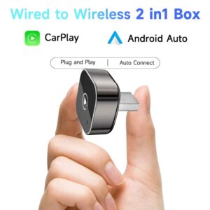 Pionray 2in1 Wireless CarPlay Adapter Android Auto AI Smart Box - Image 6