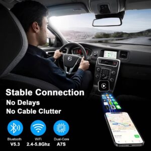 Pionray 2in1 Wireless CarPlay Adapter Android Auto AI Smart Box - Image 7