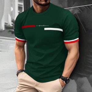 Fashion Summer 3D Stripe Letter Print Men's T Shirt Hip Hop Trend Harajuku Streetwear Casual O-neck Oversized T-shirts Men Tops - Image 8