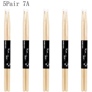 Maple Wood Drum Sticks 5A / 7A Nylon Tip - Image 11