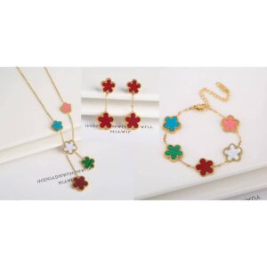 Flower Gold Necklace - Image 8