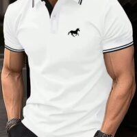 New Men's T-shirt Classic Short sleeved Polo Shirt Summer Top