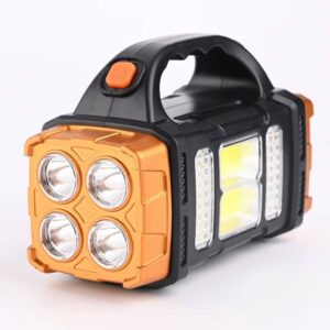 Powerful LED Flashlight USB+Solar Rechargeable Flashlight - Image 9