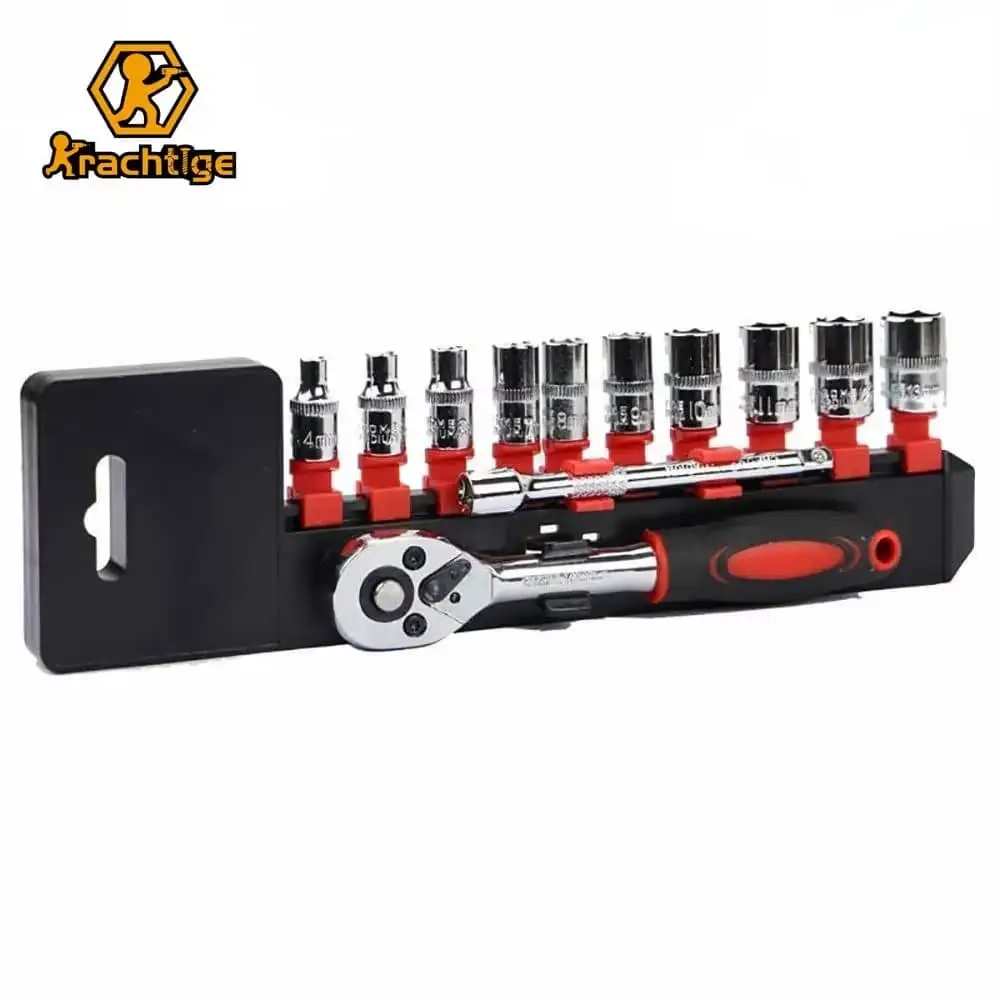 Ratchet Socket Wrench Set 12Pcs 1-4