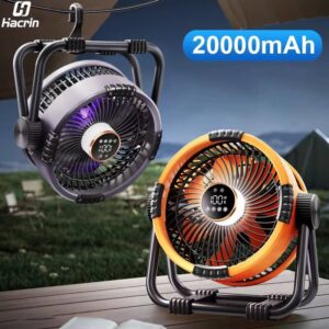 20000mAh Rechargeable Portable Camping Circulator Fan