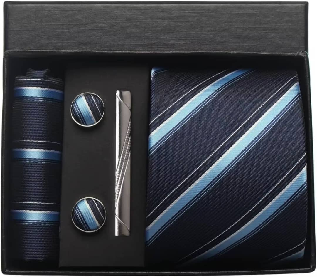 Classic 100% Silk Men Tie Set